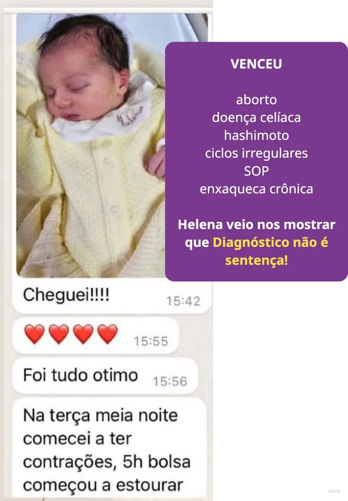 Depoimento – Helena venceu aborto, doença celíaca, Hashimoto, ciclos irregulares, SOP e enxaqueca crônica
