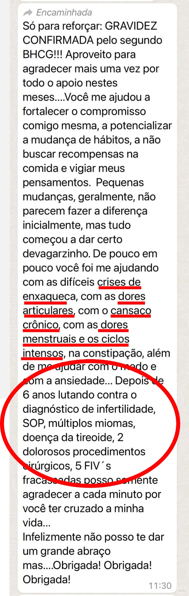 Depoimento – 6 anos de infertilidade, SOP, múltiplos miomas e 5 FIVs fracassadas