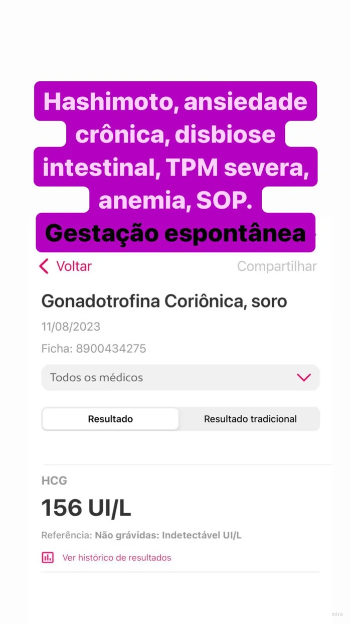 Depoimento – gestação espontânea
